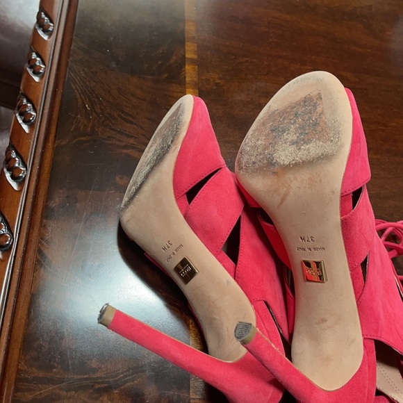 Hugo Boss Pink Suede Heels - Picture 6 of 6